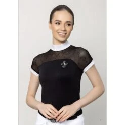 Fair Play Women's Lucia 2.0 Short Sleeve Competition Shirt - Navy -Tack Of The Day Store 594450 800 800