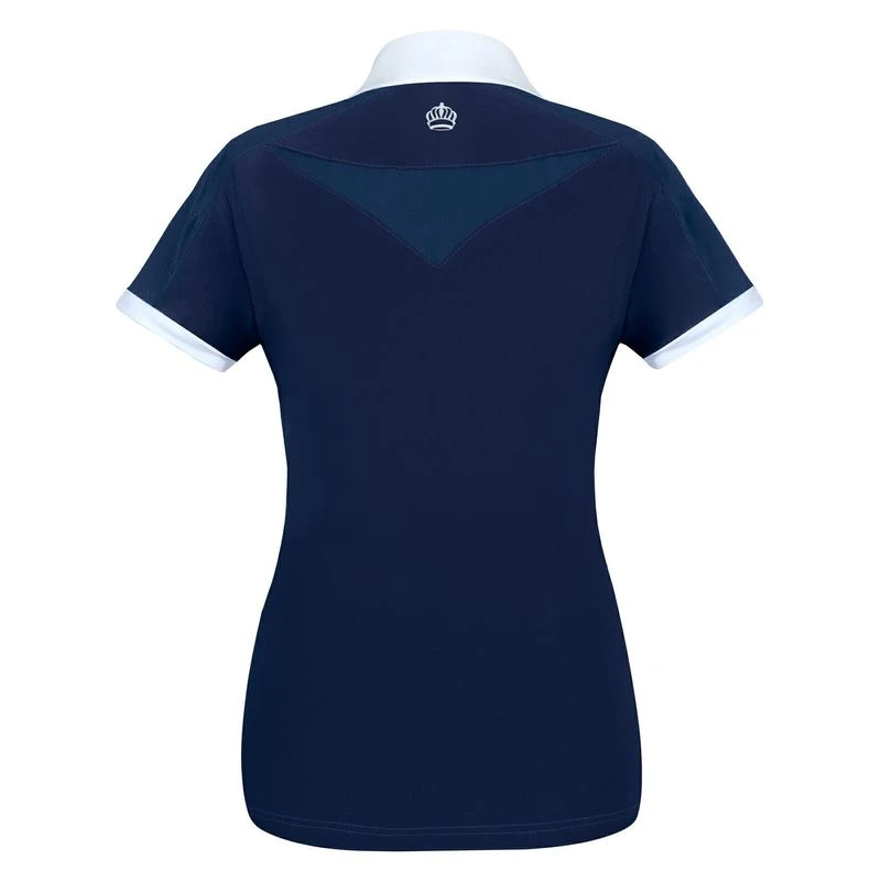 Fair Play Women's Claire Pearl Short Sleeve Competition Shirt - Navy/White 2 Fair Play Women's Claire Pearl Short Sleeve Competition Shirt - Navy/White - Image 2
