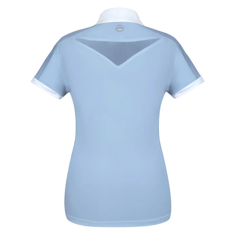 Fair Play Women's Claire Pearl Short Sleeve Competition Shirt - Blue 2 Fair Play Women's Claire Pearl Short Sleeve Competition Shirt - Blue - Image 2