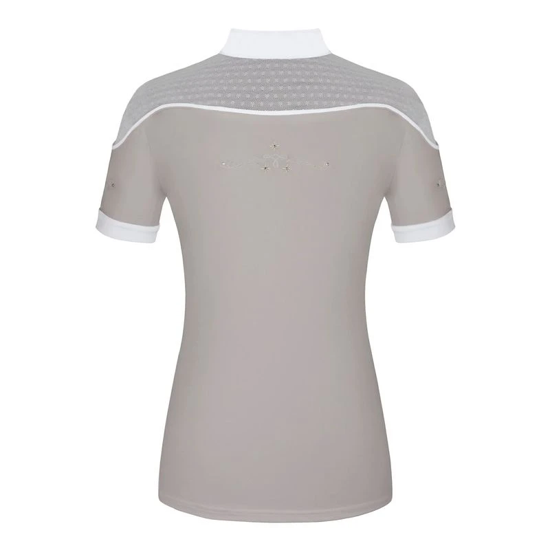 Fair Play Women's Letizia Short Sleeve Competition Shirt - Beige 2 Fair Play Women's Letizia Short Sleeve Competition Shirt - Beige - Image 2