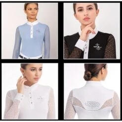 Fair Play Women's Cecile Long Sleeve Competition Shirt - White 7 Fair Play Women's Cecile Long Sleeve Competition Shirt - White -Tack Of The Day Store 595202 800 800