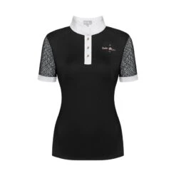 Fair Play Women's Cecile Rose Gold Short Sleeve Competition Shirt - Black