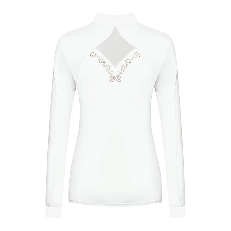 Fair Play Women's Cathrine Rose Gold Long Sleeve Competition Shirt - White 2 Fair Play Women's Cathrine Rose Gold Long Sleeve Competition Shirt - White - Image 2