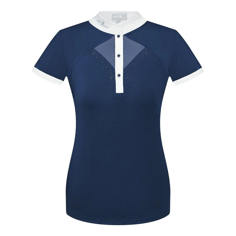 Fair Play Women's Cathrine Short Sleeve Competition Shirt - Navy/White 1 Fair Play Women's Cathrine Short Sleeve Competition Shirt - Navy/White