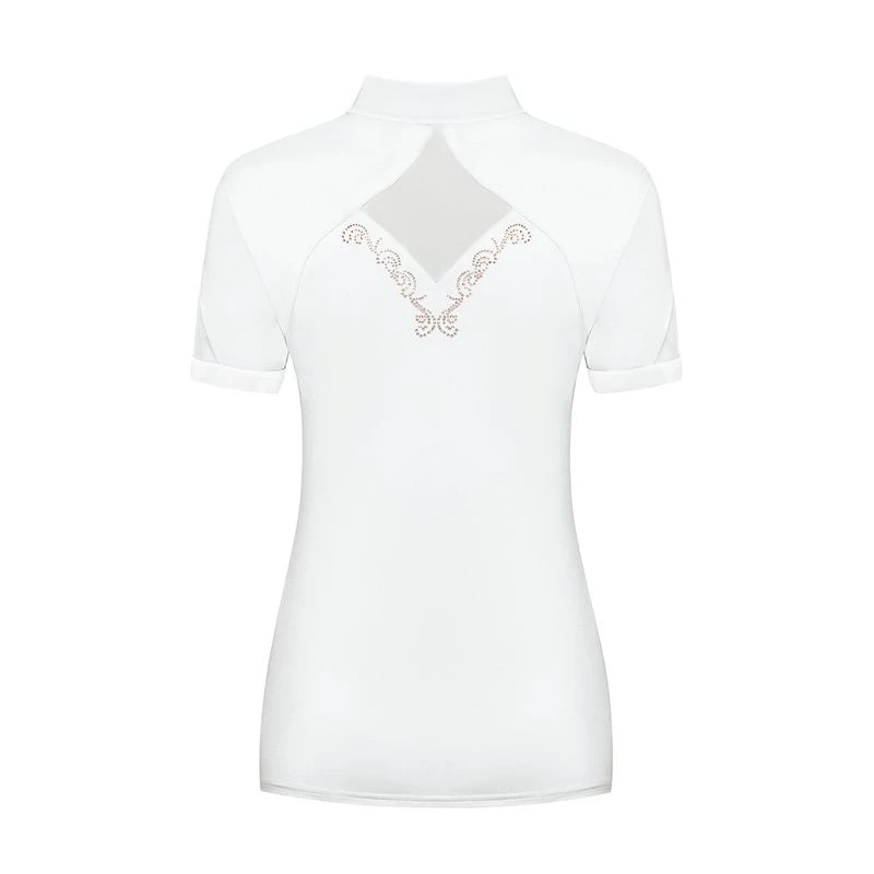 Fair Play Women's Cathrine Rose Gold Short Sleeve Competition Shirt - White 2 Fair Play Women's Cathrine Rose Gold Short Sleeve Competition Shirt - White - Image 2