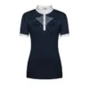 Fair Play Women's Cathrine Rose Gold Short Sleeve Competition Shirt - Navy/White