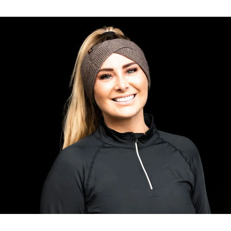 Back On Track Nora Wool Blend Twist Headband - Brown 3 Back On Track Nora Wool Blend Twist Headband - Brown - Image 3