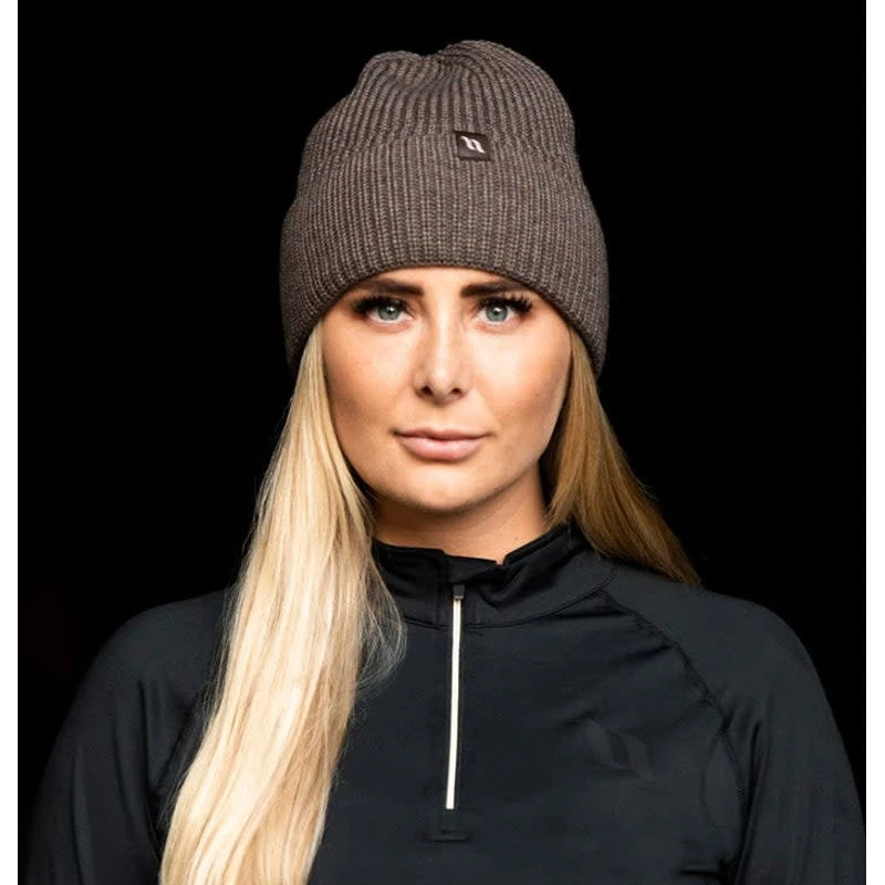 Back On Track Ava Wool Blend Beanie - Brown 2 Back On Track Ava Wool Blend Beanie - Brown - Image 2