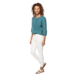 EQL Women's In Motion Cropped Pant - White -Tack Of The Day Store 597657 800 800