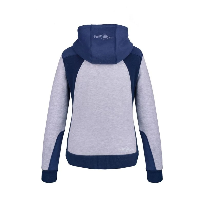 Fair Play Women's Sonia Sweatshirt - Grey/Navy 2 Fair Play Women's Sonia Sweatshirt - Grey/Navy - Image 2