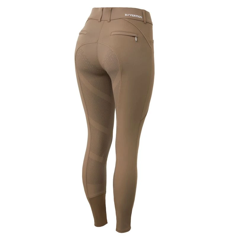 B Vertigo Women's Davina Full Seat Breeches - Shiitake Beige 1 B Vertigo Women's Davina Full Seat Breeches - Shiitake Beige