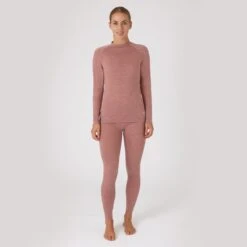 B Vertigo Women's Roxie Woolmix Underwear Shirt - Old Rose -Tack Of The Day Store 600880 800 800