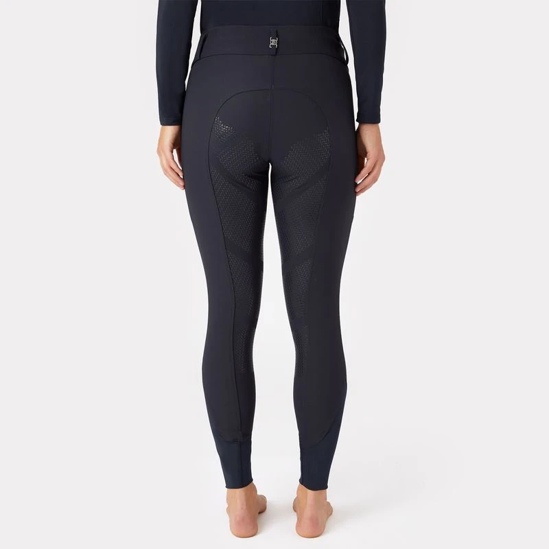 Horze Women's Leonore Full Seat Breeches - Dark Navy 3 Horze Women's Leonore Full Seat Breeches - Dark Navy - Image 3