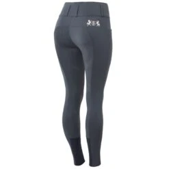 B Vertigo Women's Meghan High Waist Knee Patch Breeches - Dark Navy