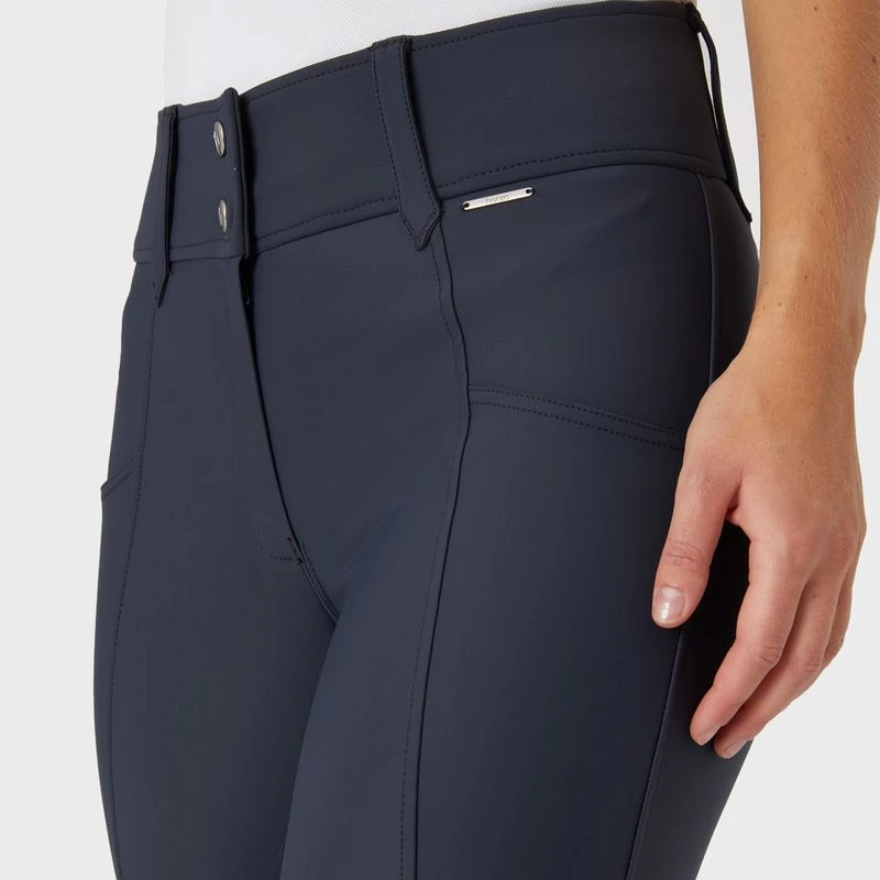 Horze Women's Indira Full Seat Breeches - Inkwell Navy 2 Horze Women's Indira Full Seat Breeches - Inkwell Navy - Image 2