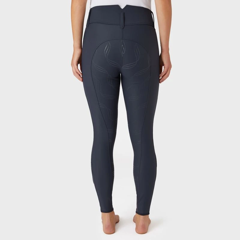 Horze Women's Indira Full Seat Breeches - Inkwell Navy 3 Horze Women's Indira Full Seat Breeches - Inkwell Navy - Image 3