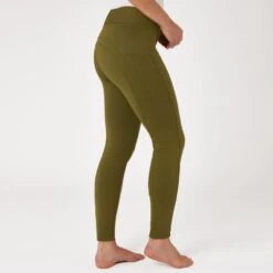 Horze Women's Active Winter Silicone Full Seat Tights W/ Phone Pockets - Dark Olive 7 Horze Women's Active Winter Silicone Full Seat Tights W/ Phone Pockets - Dark Olive -Tack Of The Day Store 601785 800 800