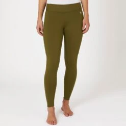 Horze Women's Active Winter Silicone Full Seat Tights W/ Phone Pockets - Dark Olive 8 Horze Women's Active Winter Silicone Full Seat Tights W/ Phone Pockets - Dark Olive -Tack Of The Day Store 601786 800 800