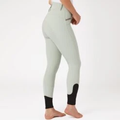 Horze Women's Dina Crystal Detailed Silicone Full Seat Breeches - Aqua Grey 6 Horze Women's Dina Crystal Detailed Silicone Full Seat Breeches - Aqua Grey -Tack Of The Day Store 601912 800 800