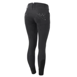 Horze Women's Emma Classic Full Seat Breeches W/Crystals - Black