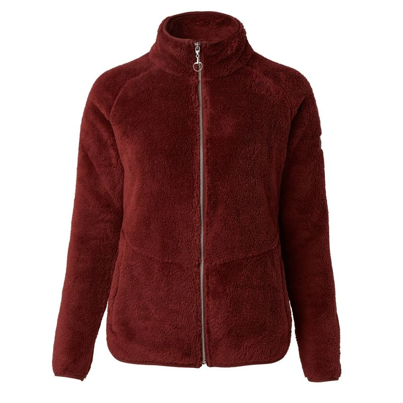 Horze Women's Merida Fleece Jacket - Merlot 1 Horze Women's Merida Fleece Jacket - Merlot