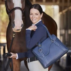 Oughton Paddock Lux Shoulder Bag - Iconic Navy -Tack Of The Day Store 603711 800 800