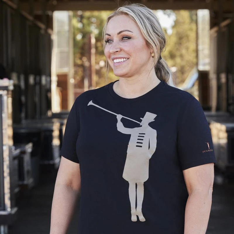 Oughton Women's Harold Logo Tee - Classic Black 2 Oughton Women's Harold Logo Tee - Classic Black - Image 2