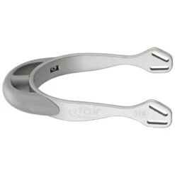 Herm Sprenger 20mm Rounded Neck Fairrider Spurs - Silver Aluminum/Silver