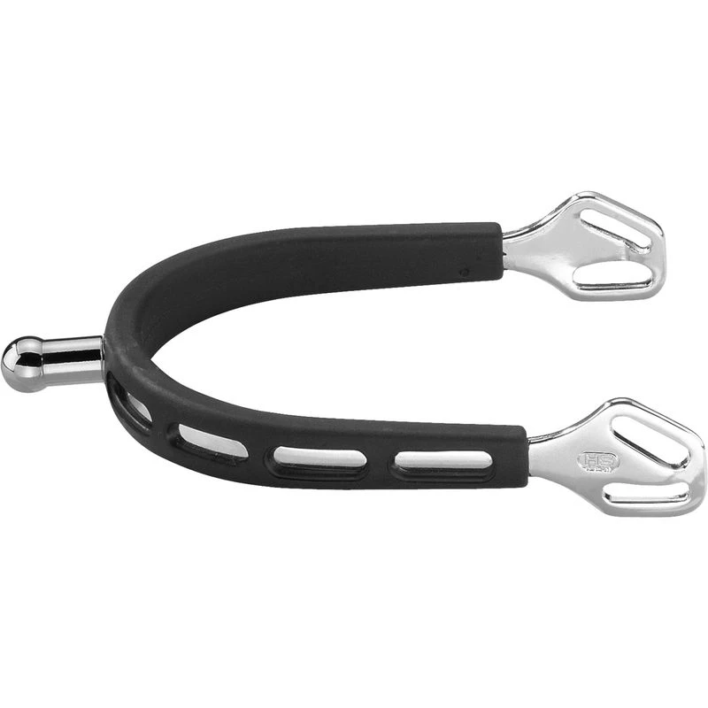Herm Sprenger 20mm Ball Neck Ultra Fit Extra Grip Spurs - Stainless Steel/Black Grip 1 Herm Sprenger 20mm Ball Neck Ultra Fit Extra Grip Spurs - Stainless Steel/Black Grip