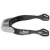 Herm Sprenger 20mm Flat Neck Fairrider Spurs - Black Aluminum/Silver