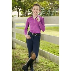 RJ Classics Kids' Avery Grey Label Knee Patch Breeches - Navy -Tack Of The Day Store 607074 800 800