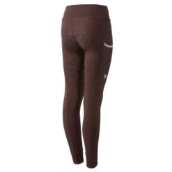 Horze Kids' Morgan Full Seat Riding Tights - French Roast