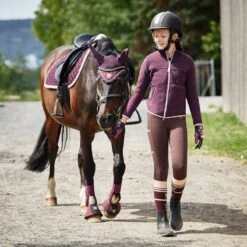 Horze Kids' Morgan Full Seat Riding Tights - French Roast 7 Horze Kids' Morgan Full Seat Riding Tights - French Roast -Tack Of The Day Store 607849 800 800