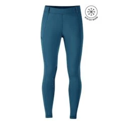 Kerrits Women's Power Stretch Knee Patch Pocket Tights - Cadet Blue