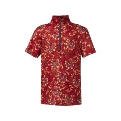 Kerrits Kids' Always Cool Print Ice Fil Short Sleeve Shirt - Ruby Lucky Paisley