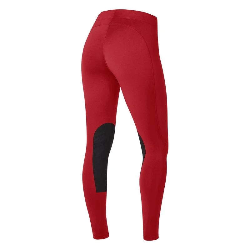 Kerrits Women's Flow Rise Knee Patch Performance Tights - Ruby 2 Kerrits Women's Flow Rise Knee Patch Performance Tights - Ruby - Image 2