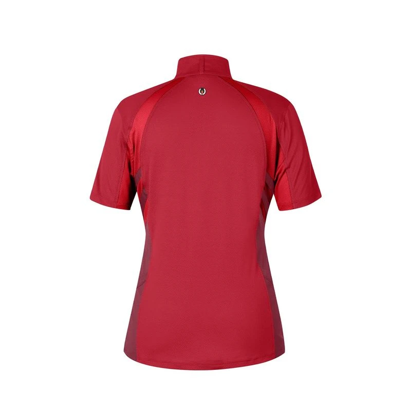 Kerrits Women's Always Cool Solid Ice Fil Short Sleeve Shirt - Ruby 2 Kerrits Women's Always Cool Solid Ice Fil Short Sleeve Shirt - Ruby - Image 2