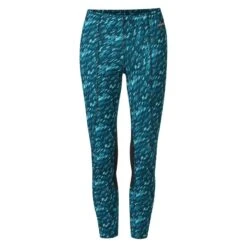 Kerrits Kids' Knee Patch Performance Tights - Topaz Brushstroke