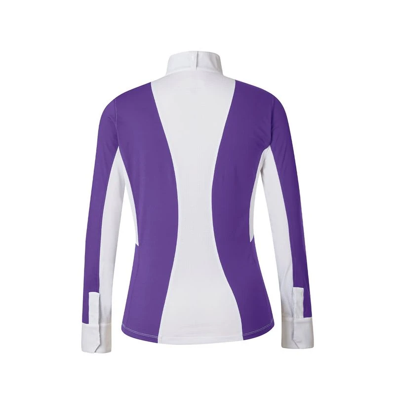 Kerrits Women's Affinity Long Sleeve Show Shirt - Iris/Iron Bouquet 2 Kerrits Women's Affinity Long Sleeve Show Shirt - Iris/Iron Bouquet - Image 2