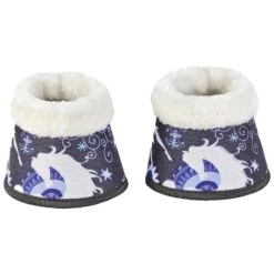 Ovation Altitude Print Bell Boots - Blue Whimsical Horses