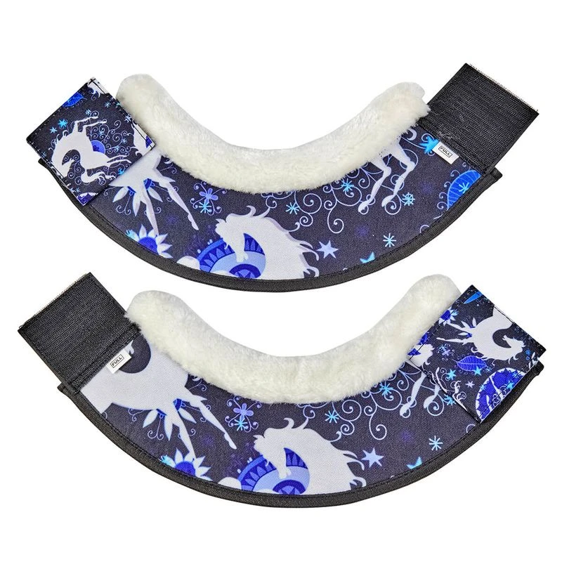 Ovation Altitude Print Bell Boots - Blue Whimsical Horses 2 Ovation Altitude Print Bell Boots - Blue Whimsical Horses - Image 2
