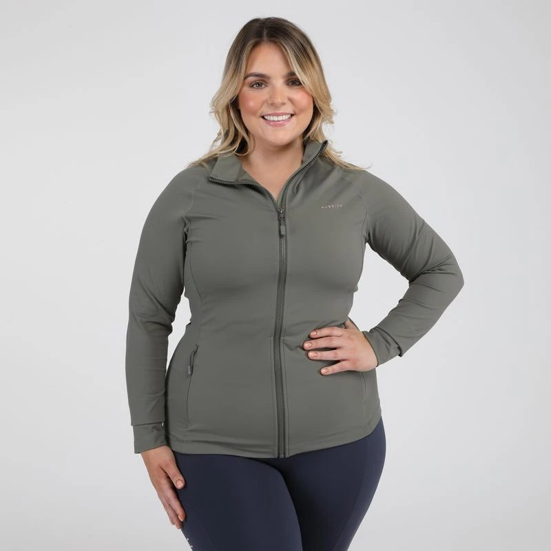 Shires Aubrion Women's Non-Stop Jacket - Olive 4 Shires Aubrion Women's Non-Stop Jacket - Olive - Image 4