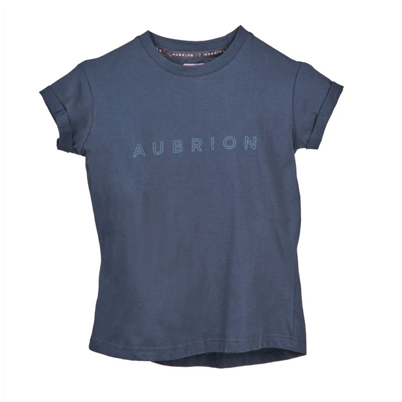 Shires Aubrion Kids' Repose T-Shirt - Navy 1 Shires Aubrion Kids' Repose T-Shirt - Navy