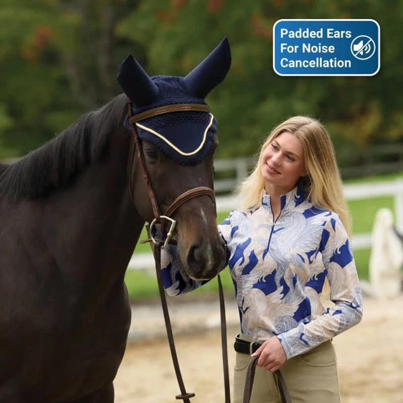 Ovation Altitude Soundless Solid Ear Bonnet - Navy/Silver 2 Ovation Altitude Soundless Solid Ear Bonnet - Navy/Silver - Image 2