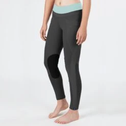 Irideon Women's Synergy Knee Patch Tights - Graphite/Mint