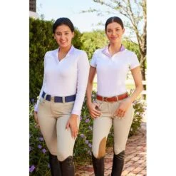 RJ Classics Women's Maddie 37.5 Show Shirt - White/Purple Stripe -Tack Of The Day Store 624261 800 800