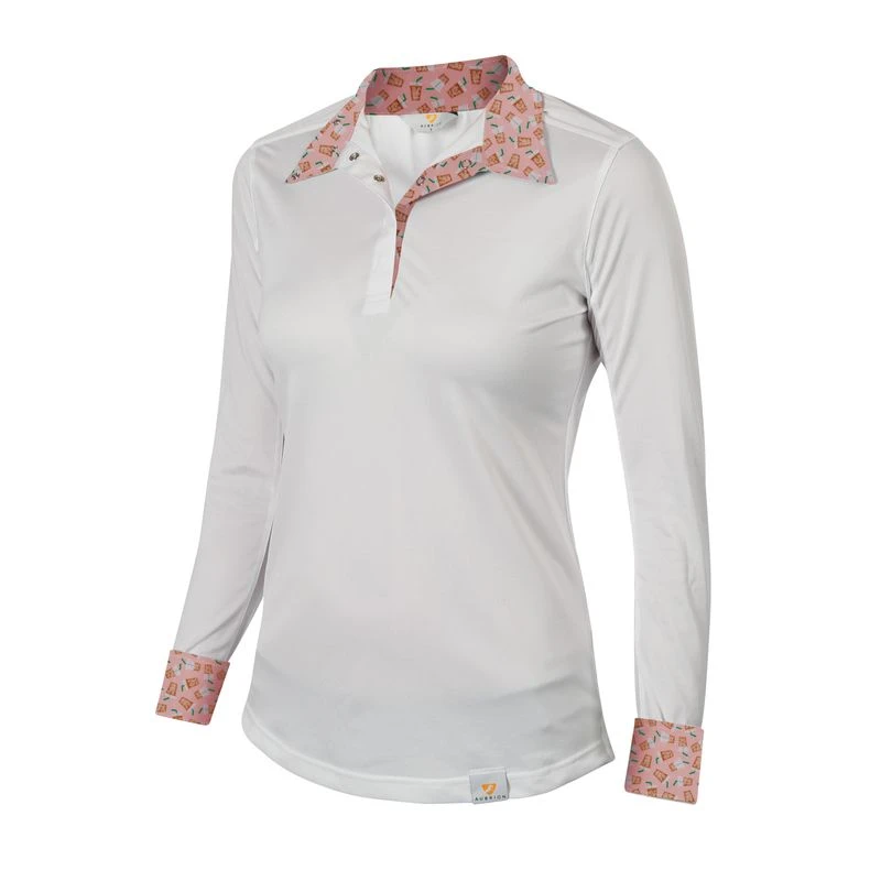 Shires Aubrion Women's Equestrian Style Shirt - Iced Coffee 1 Shires Aubrion Women's Equestrian Style Shirt - Iced Coffee