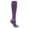 Woof Wear Winter Riding Sock 2 Pairs - Damson/Grey