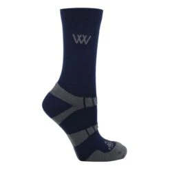 Woof Wear Short Bamboo Sock 2 Pairs - Navy/Grey