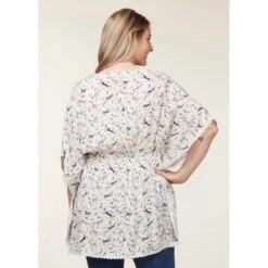 EQL Women's Daydream Gauze Tunic - Soft White Spring Fever -Tack Of The Day Store 644629 800 800